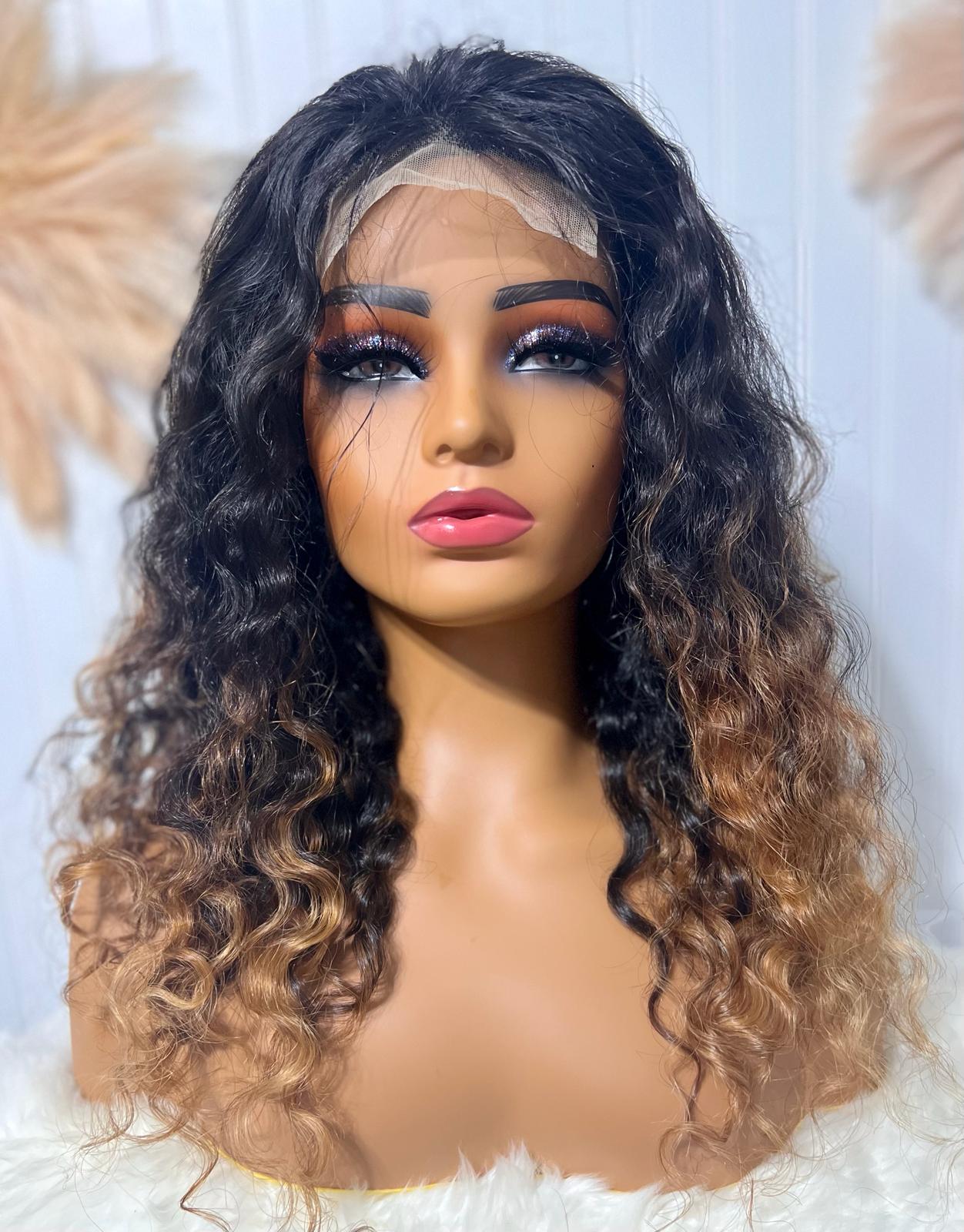 Raw Indian Curly Wig - Two tone (Lara)