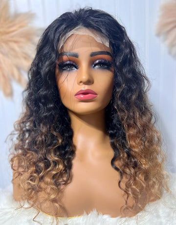 Raw Indian Curly Wig - Two tone (Lara)